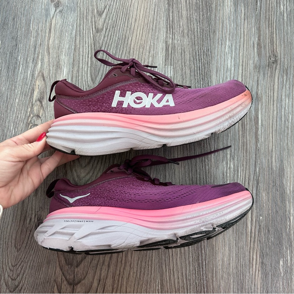 Hoka Women's Athletic Shoes in Purple and Pink